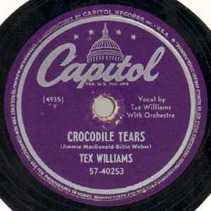 Tex Williams - Crocodile Tears / The Winter Song album cover