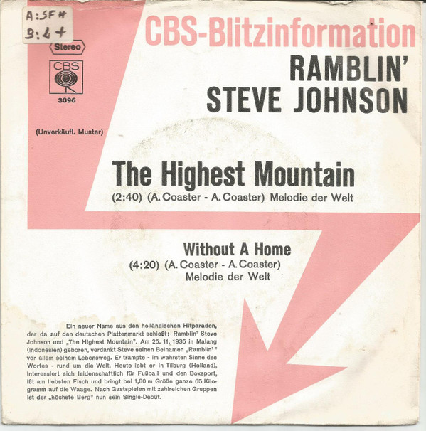 lataa albumi Ramblin' Steve Johnson - The Highest Mountain