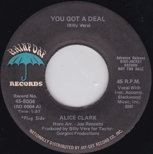 Alice Clark – You Got A Deal / Say You'll Never (Never Leave Me