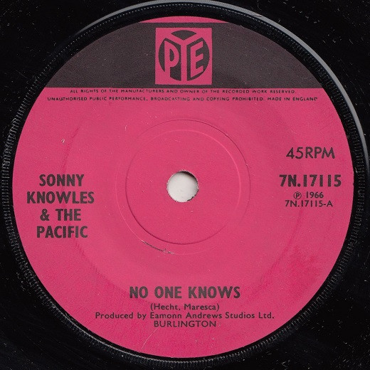baixar álbum Sonny Knowles and The Pacific - No One Knows