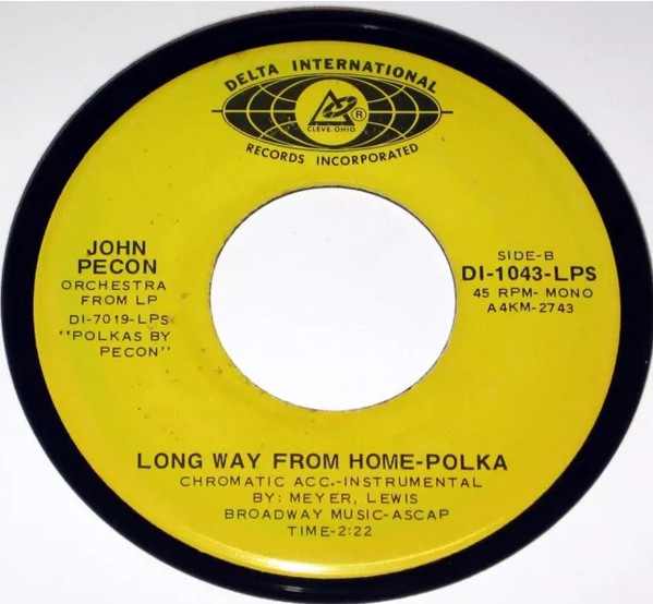 descargar álbum John Pecon Orchestra - Old Timers Polka Long Way From Home