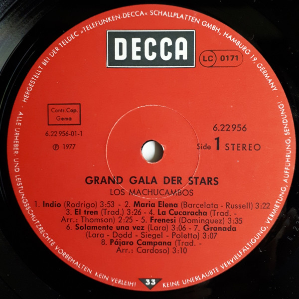 lataa albumi Los Machucambos - Grand Gala Der Stars