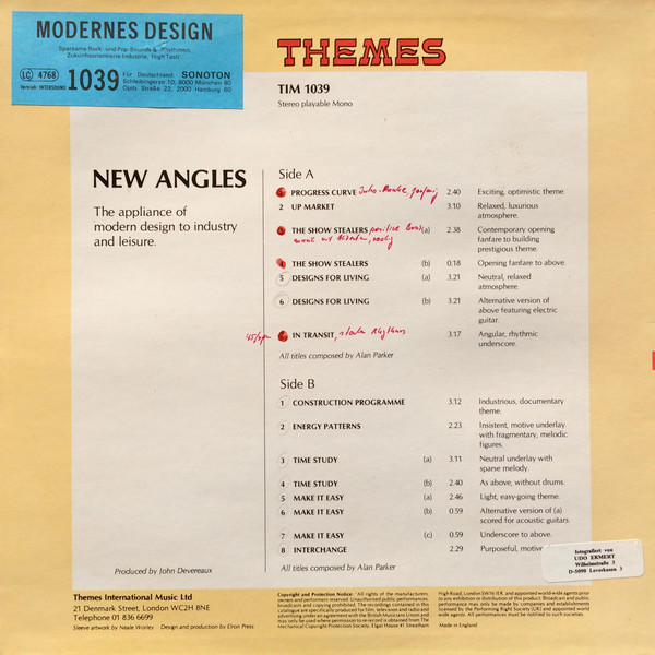 baixar álbum Alan Parker - New Angles