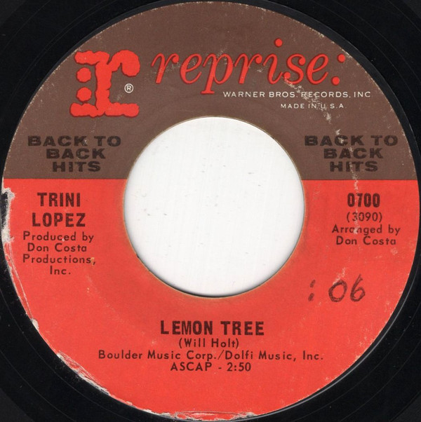 lataa albumi Trini Lopez - If I Had A Hammer Lemon Tree