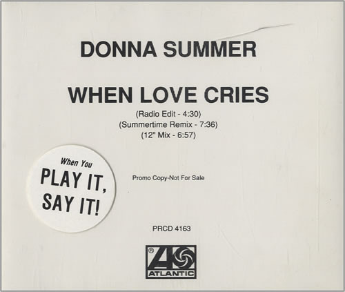 Donna Summer – When Love Cries (1991, CD) - Discogs
