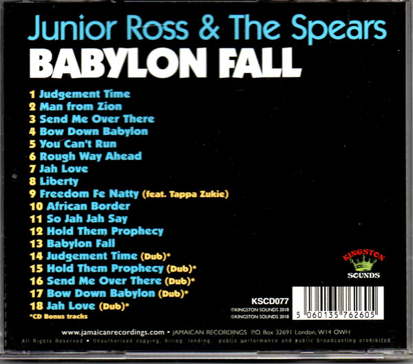 lataa albumi Junior Ross & The Spears - Babylon Fall