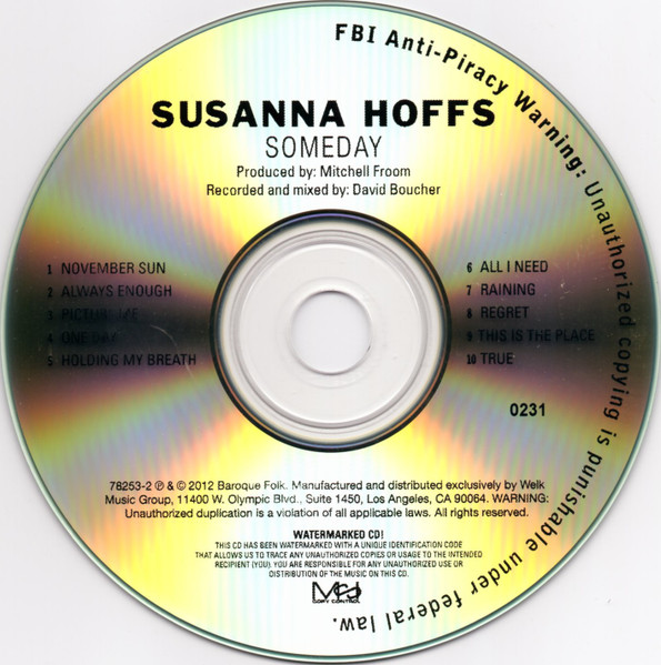 Susanna Hoffs - Someday | Releases | Discogs
