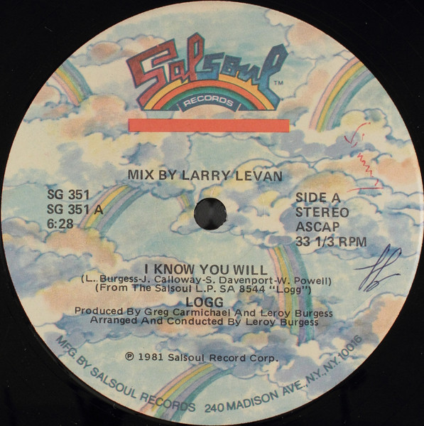 Logg – I Know You Will (1981, Vinyl) - Discogs