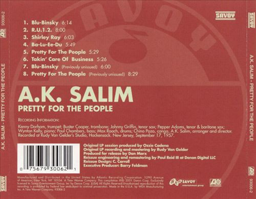 lataa albumi AK Salim - Pretty For The People