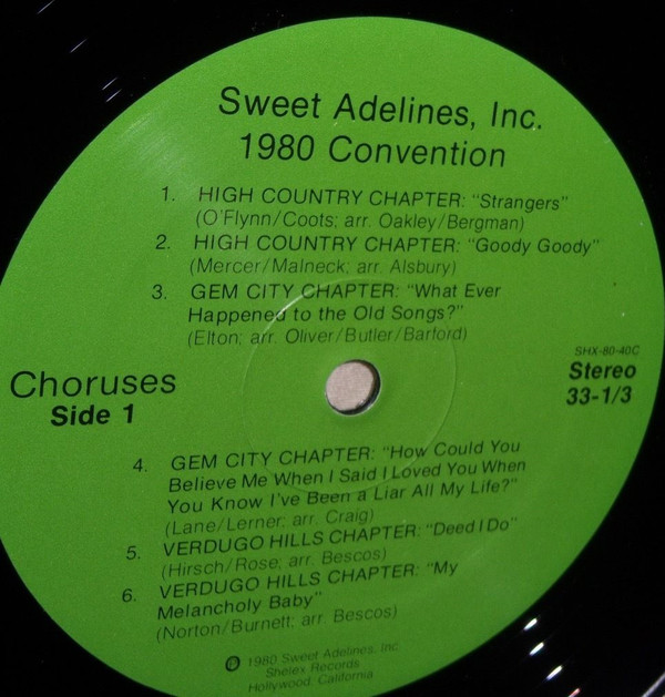 lataa albumi Various - Sweet Adelines Inc 1980 Convention
