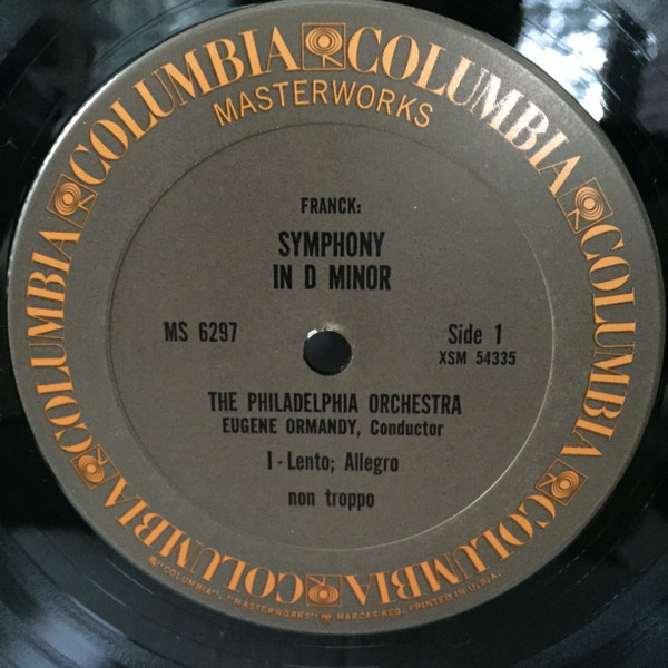 baixar álbum Eugene Ormandy Conducts The Philadelphia Orchestra Franck - Symphony In D Minor