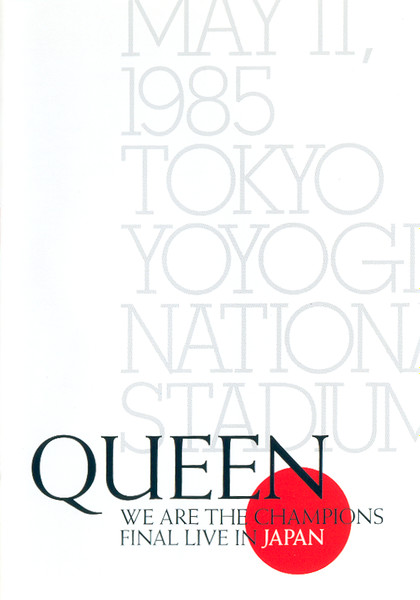 Queen – We Are The Champions (Final Live In Japan) (2004, DVD ...