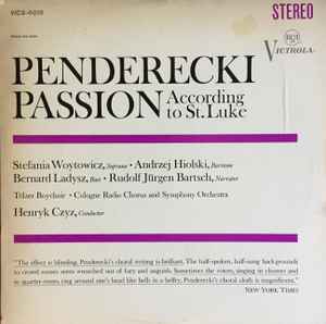 Passion According To St. Luke (Vinyl, LP, Album, Stereo) for sale