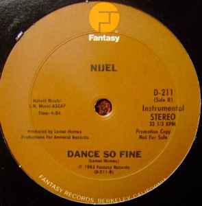 Nijel - Dance So Fine album cover