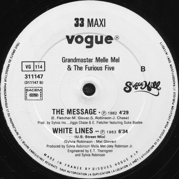 descargar álbum Grandmaster Melle Mel & The Furious Five - White Lines UK Mastermix