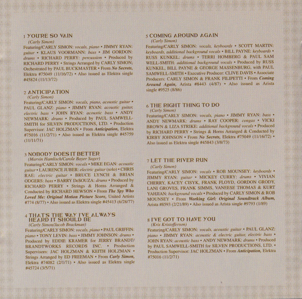 Album herunterladen Carly Simon - Reflections Carly Simons Greatest Hits