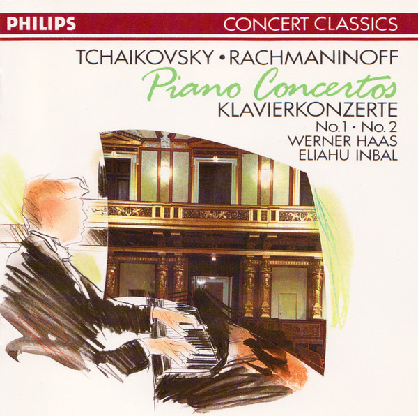 baixar álbum Tschaikowsky, Rachmaninoff, Werner Haas, Eliahu Inbal - Piano Concertos No1 No2