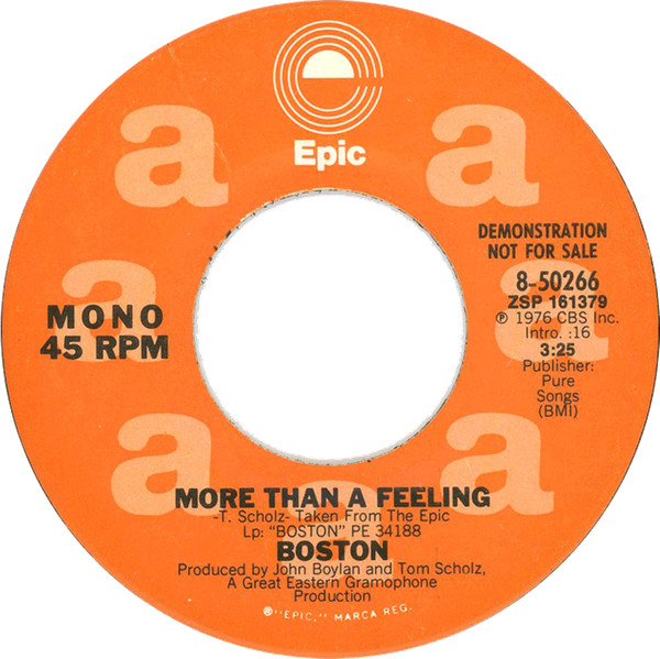 Boston - More Than A Feeling | Releases | Discogs