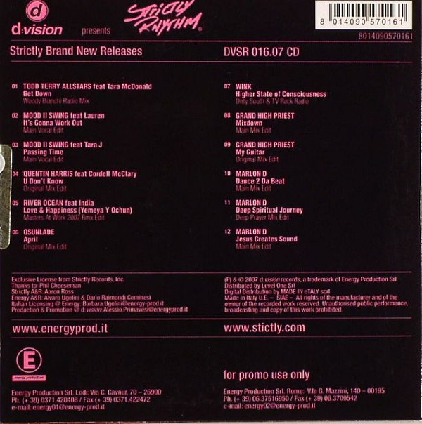 descargar álbum Various - Strictly Rhythm Brand New Releases Remixes Re Edits