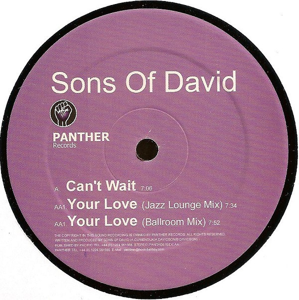 Album herunterladen Sons Of David - Cant Wait