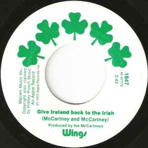Wings (2) - Give Ireland Back To The Irish album cover