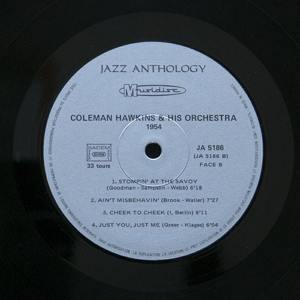 descargar álbum Coleman Hawkins And His Orchestra - 1954