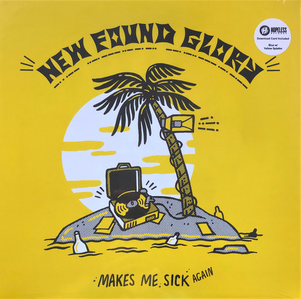 New Found Glory – Makes Me Sick Again (2018, Blue with Yellow 