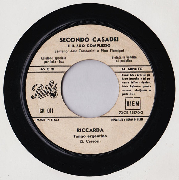 descargar álbum Secondo Casadei E Il Suo Complesso - Pino Effe