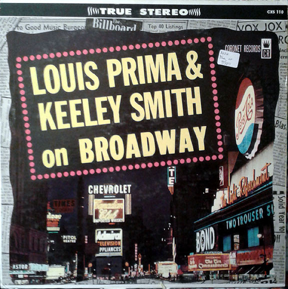 Louis Prima 'On Broadway' 12 Vinyl LP