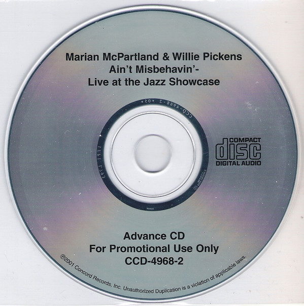 Album herunterladen Marian McPartland And Willie Pickens - Aint Misbehavin Live At The Jazz Showcase