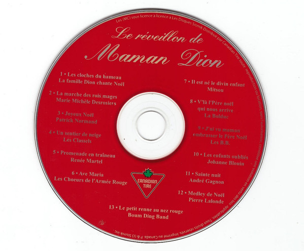 Album herunterladen Various - Maman Dion Artistes Varies Le Reveillon De