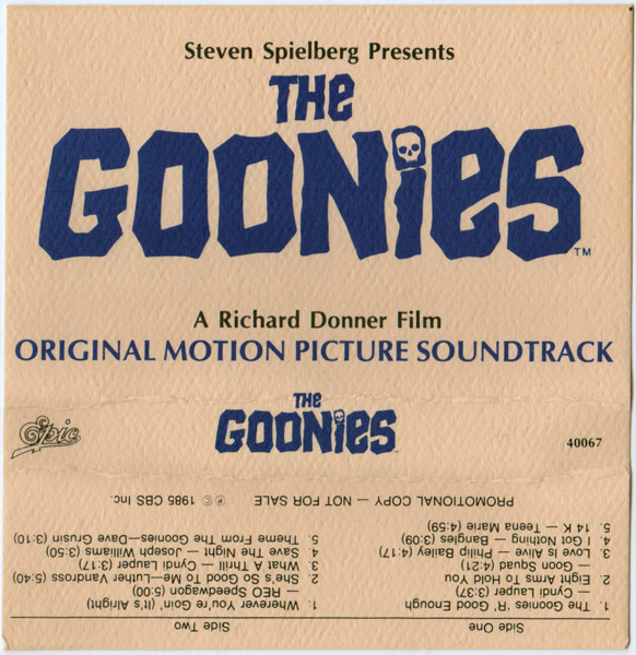 Various - The Goonies - Original Motion Picture Soundtrack, Releases