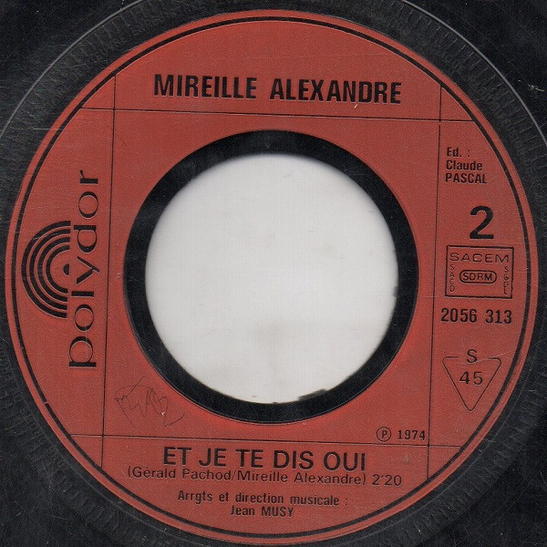 baixar álbum Mireille Alexandre - Il Avait Et Je Te Dis Oui