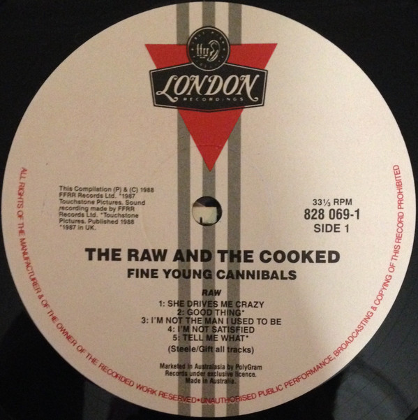 Fine Young Cannibals - The Raw & The Cooked | London Records (828 069-1) - 3