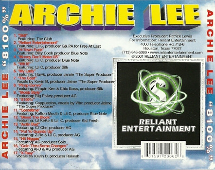 last ned album Archie Lee - 8100 Chopped Screwed