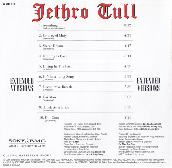 ladda ner album Jethro Tull - Extended Versions