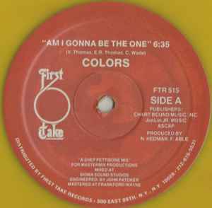 Colors – Am I Gonna Be The One (2020, Yellow Translucent, Vinyl