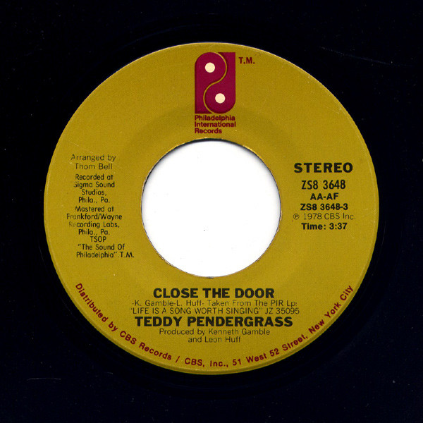 Teddy Pendergrass – Close The Door (1978, Terre Haute Pressing