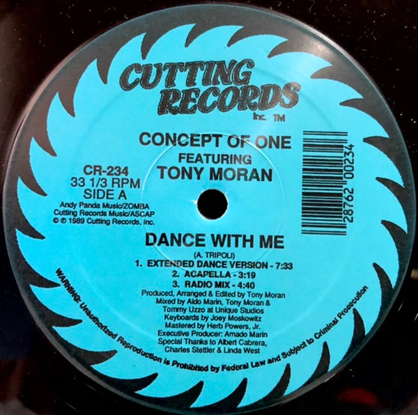 Concept Of One Featuring Tony Moran – Dance With Me (1989, Vinyl