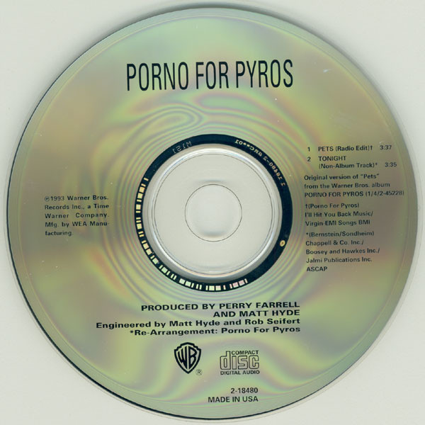 Porno For Pyros - Pets | Releases | Discogs