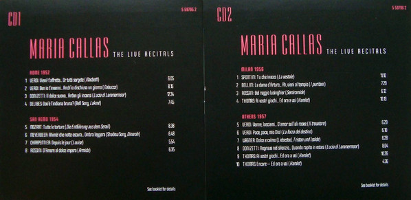 télécharger l'album Maria Callas - The Live Recitals