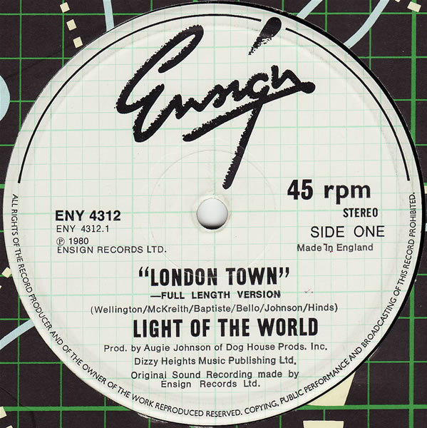 Milestone Ugyldigt kuvert Light Of The World – London Town (1980, Vinyl) - Discogs