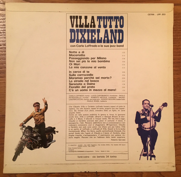 baixar álbum Carlo Loffredo E La Sua Jazz Band - Villa Tutto Dixieland