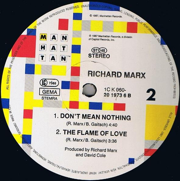 lataa albumi Richard Marx - Dont Mean Nothing