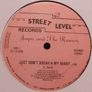 Jaqui Just Don t Break A My Heart 1986 Vinyl Discogs