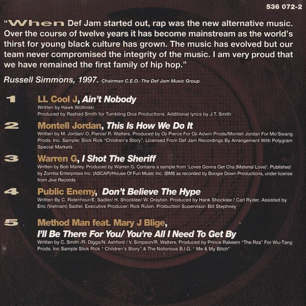 Total Def Jam (1997, CD) - Discogs