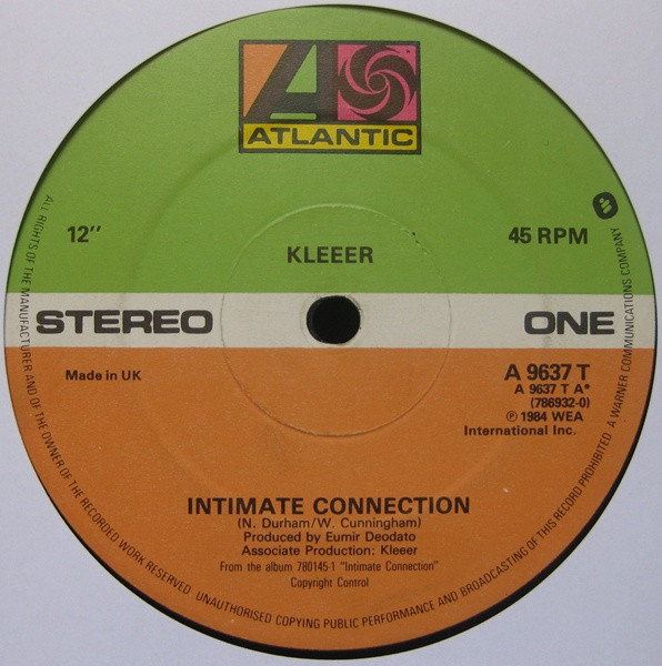 Kleeer – Intimate Connection (1984, Vinyl) - Discogs