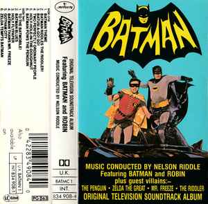 Nelson Riddle – Batman: Original Television Soundtrack Album (1989,  Chromium Dioxide, Cassette) - Discogs