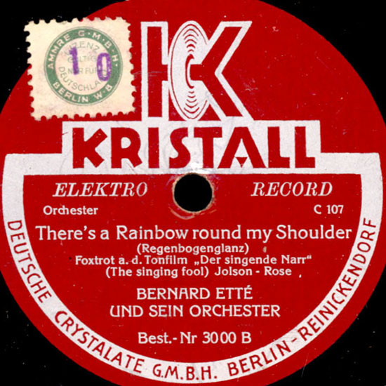 Album herunterladen Bernard Etté Und Sein Orchester - Sonny Boy Theres A Rainbow Round My Shoulder
