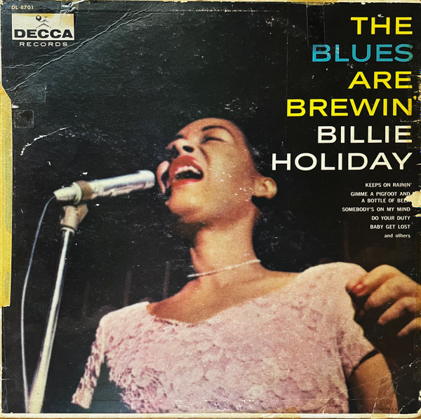 ◇THE BLUES ARE BREWIN/BILLIE HOLIDAY◇DECCA 米深溝 フラット-